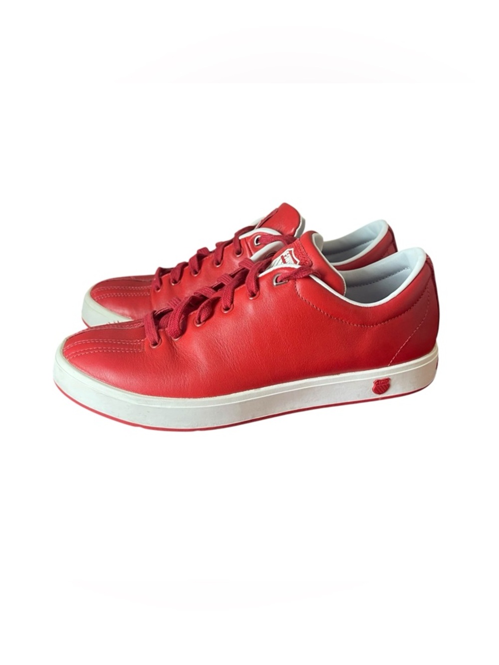 K-Swiss Red Low-Top Sneakers